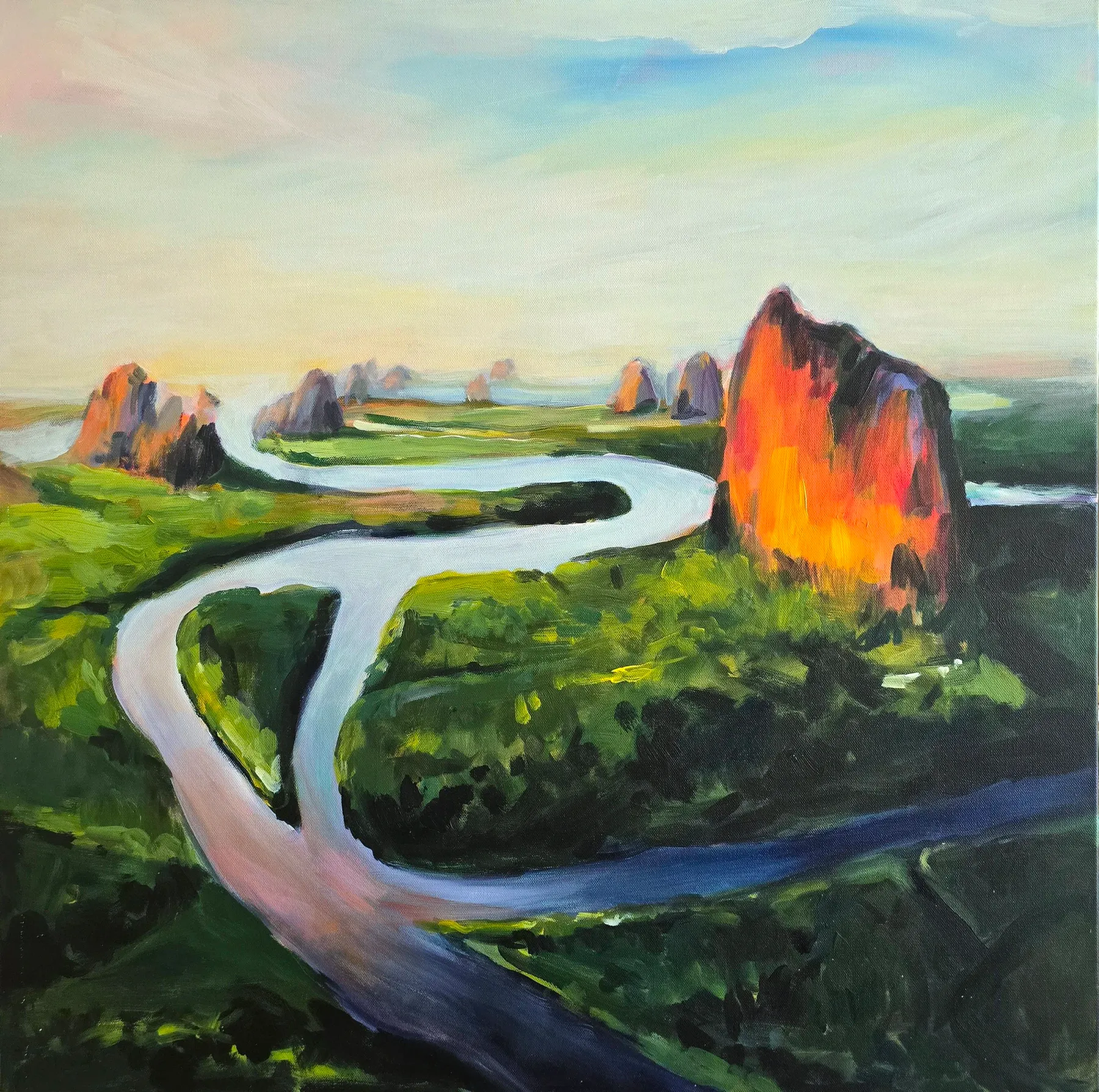 Live painting of Thailand – the sponsor of the Hosted Buyers’ lunch at the Asia Pacific Incentives and Meetings Event (AIME) 