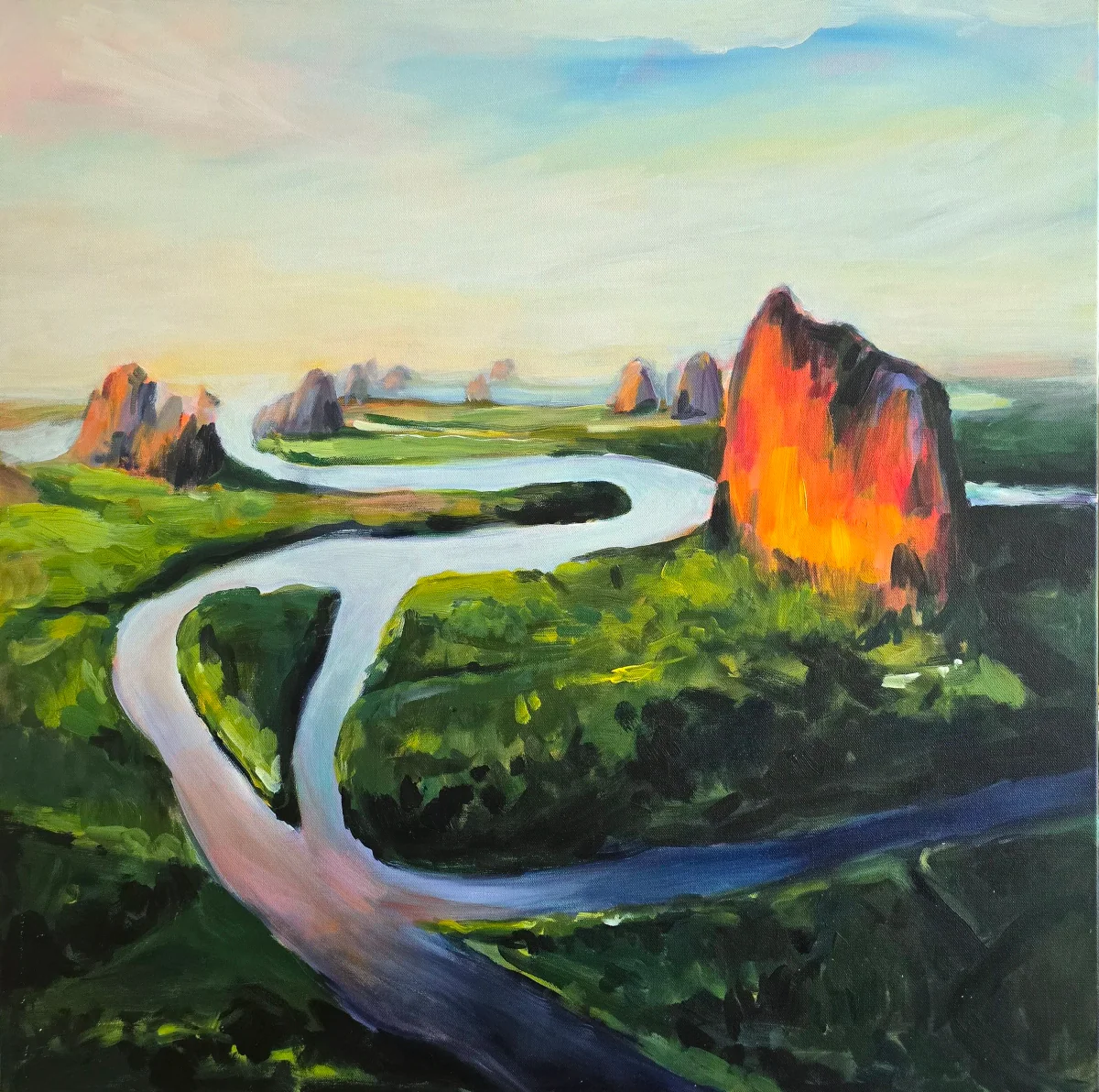 Live painting of Thailand – the sponsor of the Hosted Buyers’ lunch at the Asia Pacific Incentives and Meetings Event (AIME) 